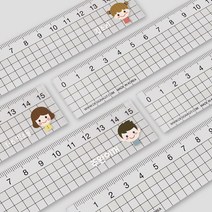 아트박스/디자인아지트 [주문제작]네임 투명자 15cm앤과폴, 친구18, 한글24