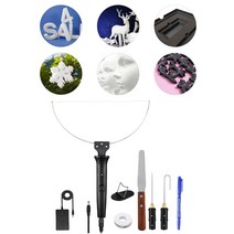 열선 우드락 커터기 9Pcs Hot Wire Foam Cutter 18W Mark Pen Polyethylene Carving Tool for, 한개옵션0
