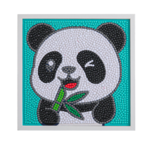 MYTOYS 귀여운 보석십자수 대나무 판다 액자형 15X15cm