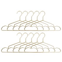 10pcs 옷 행거 알루미늄 합금 코트 옷걸이 미끄럼 방지 금속 건조 랙 옷장 주최자, 하나, 밝은 금