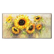 지폐저금통 인테리어저금통 돼지 흰색 연꽃 캔버스 손으로 그린 유화 추상 질감 그림 풍경 식물 잎 벽 예술, 160.120x240cm No Frame  I