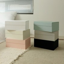접이식 고급 선물 상자 싸바리 자석 큰 대형 의류 포장 박스 패키지 (S/M/L), L (430x305x165mm), 피치 핑크