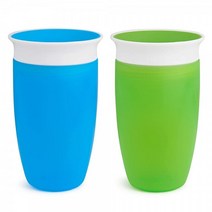 먼치킨 미라클 360 시피컵 그린/블루 295.7ml 2개입, Blue/Green