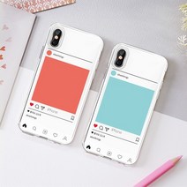별스타그램 스마트폰 디자인 주문 제작 폰 케이스 슬림 투명 젤리