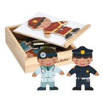 어린이집직업놀이 3조각 직업매칭 자석퍼즐 가정용 4세아이 아이교구 창의력 자석교구 두뇌발달 유아교구