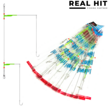 우럭채비 2단 편대 완성형 외수질 백조기 채비, 10+1 상하단 편대 2단 채비