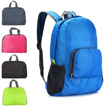 접이식 배낭 경량 소형 스포츠 백팩 초경량 미니 가벼운 남자 여자 등산용 가방 트레킹, 1-2. 심플 블랙