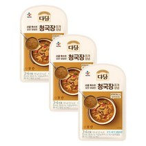 CJ 장 다담 청국장찌개 양념 된장찌개 집된장 홈쿡 130g 3개 1세트, 2세트