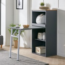 키코 1200 접이식 식탁 겸용 렌지대 수납장, 키코 1200 식탁렌지대, 그레이