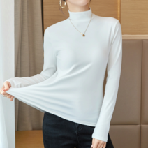 기모 반목긴팔티셔츠 셔츠 반목폴라티셔츠 기모이너티