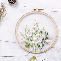 프랑스자수 자수실 수틀 도안 실 바늘 망초꽃자수패키지 -242, 상세 참조, 상세 참조