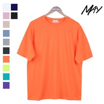MAY 여름 반팔티_(MD)투웰브 컬러풀 오버핏 라운드 반팔티 반소매