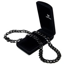 [타티아스] TUC-812 블랙 텅스텐 체인 목걸이