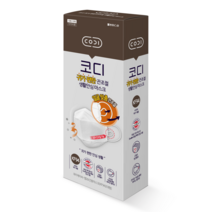 (정품)코디 귀가편한 KF94 마스크 대형10입 얼굴맞춤 끈조절 생활안심마스크, 2개
