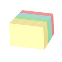 요랜드 파스텔 직사각형 100 x 76mm 점착메모지, 5개, 혼합색상