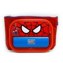 복스마켓 +[복스마켓]+_ 스텐식판 프린팅쟁반 디자인쟁반 보관뚜껑 U쟁반대 캐릭터식판 서빙, option__ 마블 스파이더맨 올인원 가방 수저통 스