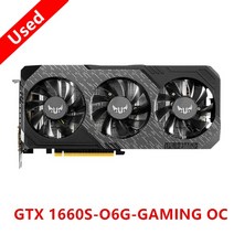 그래픽카드 지포스 rtx 3060 4090 중고 채굴 오리지널 아수스 GTX1660 슈퍼 6GB GPU TUF 1660 S Ti 비디오, 04 TUF 1660 Super 3Fans