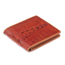 스코안 리얼 악어가죽 신권 슬림반지갑 3551