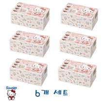 산리오 키티 헬로우키티 마스크 아이용 어린이 사이즈 마스크 30매입 6개 세트