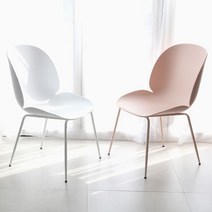 [천삼백케이] [더조아] 더조아 1인용 튤립의자 플라스틱의자 간이의자 4컬러, 튤립-필크