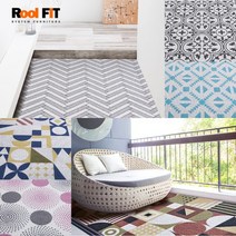 [루이핏]잘라쓰는 디자인 패턴 코일매트 현관 베란다 발코니 아파트, 05 헥사곤E