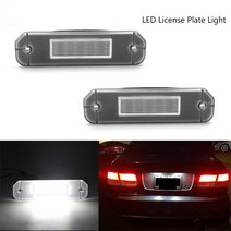 배터리충전기 자동차 LED 번호판 라이트 화이트 3W 3528SMD 300LM 8V15V 램프 혼다 시빅 EJ EK EM EK9 EK4 Del Sol 19922000