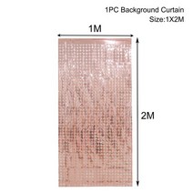Tulle Roll Organza 리본 커튼 배경 소박한 웨딩 장식 사랑 결혼 생일 파티 용품, 09 Rose Gold Style 4