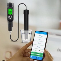 용존 산소량 측정기 DO 산소 농도 검사기 테스트기 양식장 수조 연못, 백라이트/라인 길이 3m