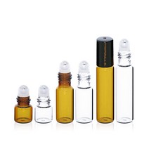 온포드 롤온 향수 공병 롤러볼 아로마 용기, 1개, 브라운 2ml