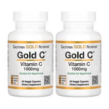 1+1 캘리포니아골드 뉴트리션 비타민C vitamin c 1000mg 베지 캡슐 60정 아스코르브산 Ascorbic Acid, 1개, 기본