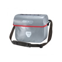 Ortlieb 독일 오르트립 얼티메이트 오리지널 자전거 핸들바 가방 방수 7L, 그레이, 1개
