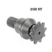 자전거 부품 스프라켓 47cc 49cc 25H 6T 7T 8T 9T 치아/T8F 6T 7T 클러치 드럼 기어 박스 프론트 체인 스프로킷 2 스트로크 엔진 포켓 바이크 미니 모토, 03 25H 8T