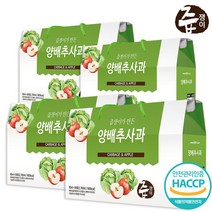 즙쟁이 양배추사과즙 4박스 120포, 120개, 90ml