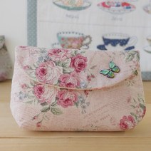 아이니들 로즈가든 파우치 만들기 퀼트 DIY 패키지, 핑크