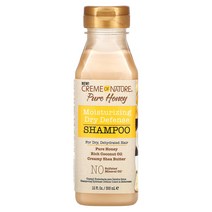 Creme Of Nature 퓨어 허니 모이스처라이징 드라이 디펜스 샴푸 건조하고 건조한 모발용 355ml12fl oz 345690