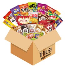 까까나라 과자 간식 럭키박스 사무실용 12p 과자세트, 1box, 럭키박스(21p)