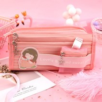 삼려구 필통 쿠로미 미로티 옥계개 문구함 초등학생 잔지갑 여귀여운 필통, 어린 여자 미트볼