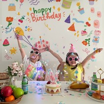 오늘파티 미니 빔프로젝터 세트 3종 생일 브라이덜샤워 파티, 파티 미니 빔프로젝터 세트 블루