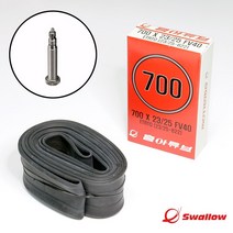 흥아 로드 자전거 프레스타 튜브 700x23/25C FV 40mm, 1개