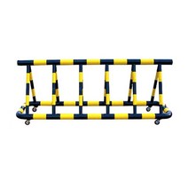 스틸바리케이드 13번 : H1100-L4000-115-65 파이 스텐바리케이드 삼각볼라드 우레탄 전선보호대 전선보호 과속방지턱 코너보호대 접착식