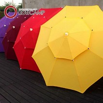 대형 2단 일반형 파라솔 캠핑 낚시 용품, 옐로우