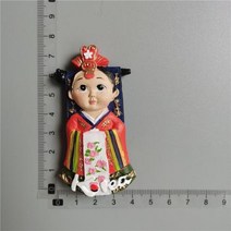 냉장고 자석 Would 관광 기념품 노르웨이 도미니카나 마드리드 모로코 네덜란드 한국 발리 태국 3d 수지 스티커 홈 장식, Korea