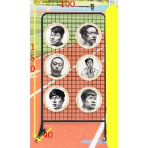 작품전시대 접이식 4장 타공판 스탠드 네트 파티션, 블랙 100x150cm(3장연결가능)