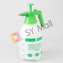 SY몰 원터치 압축 분무기 2L 화이트/그린 가정용분무기 화분분무기 원예용분무기