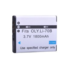 배터리 카메라용 밧데리 1800mAh Li-70B 리튬 70B Olympus FE-4020 X940 D705 VG-110, 01 1 battery