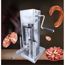 업소용 소시지 기계 수재 햄 공장 후랑크 만들기 수동, 3리터 수평 핸드 크랭크
