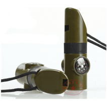 LED 온도계 나침반 다기능 야외 오프로드 호루라기, 위장