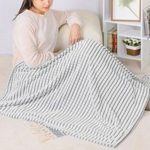 도매토피아 모던체크 극세사 무릎담요(그레이) 거실 학생담요, 단품