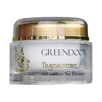 GREENDOOR 여성용 데이 크림 화이트 오가닉 티 프로텍티브 내츄럴 유분기 없는 샤인매트 천연화장품 모이스춰라이징 페이스 안티에이징 50 ml