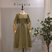 핑크피그 고방체크핀탁원피스(PPA21OPS1050)